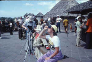 Tora and company watching solar eclipse 1980