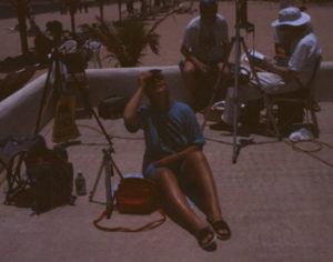 Tora watching totality approaching 1991