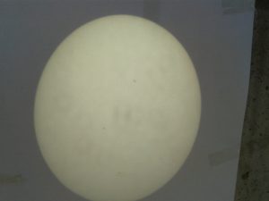 Mercury projected on a paper-photograph with Samsung smartphone